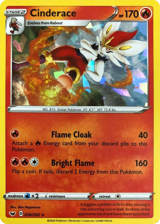Image for Cinderace - 036/202 (Cracked Ice Holo) (036/202) - Pokemon