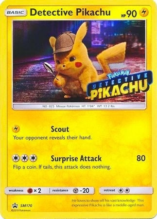 Image for Detective Pikachu - SM170 (Stamped) (SM170) - Pokemon