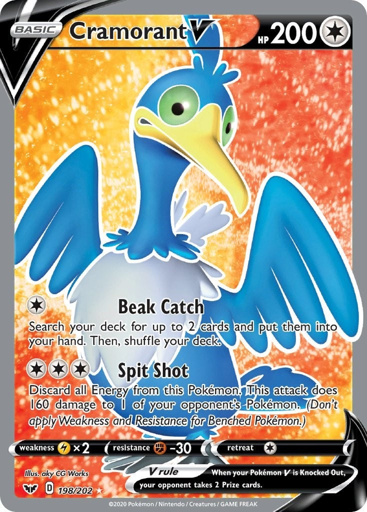Image for Cramorant V (Full Art) (198/202) - Pokemon