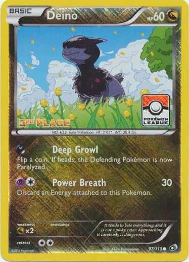 Image for Deino - 97/113 (Pokemon League) [3rd Place] (097/113) - Pokemon