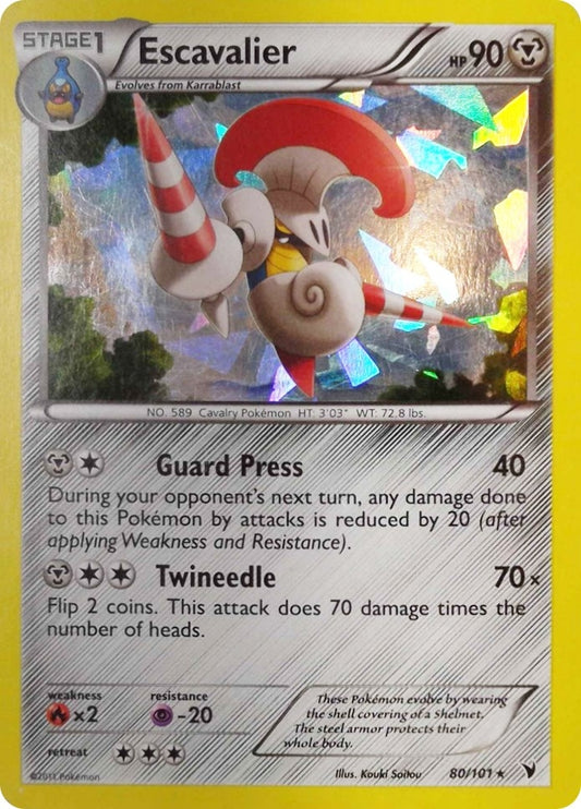Image for Escavalier - 80/101 (Cracked Ice Holo) (080/101) - Pokemon
