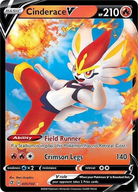 Image for Cinderace V (035/192) - Pokemon