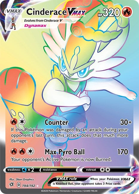 Image for Cinderace VMAX (Secret) (194/192) - Pokemon