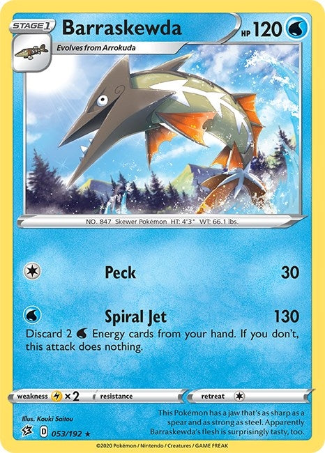 Image for Barraskewda (053/192) - Pokemon