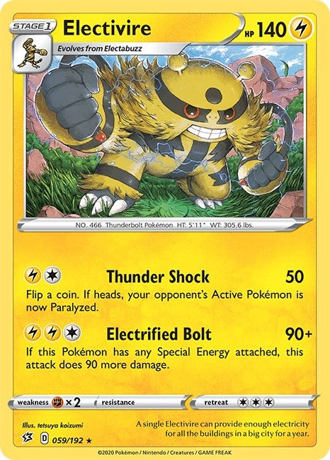 Image for Electivire (059/192) - Pokemon