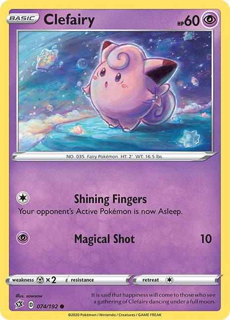 Image for Clefairy (074/192) - Pokemon