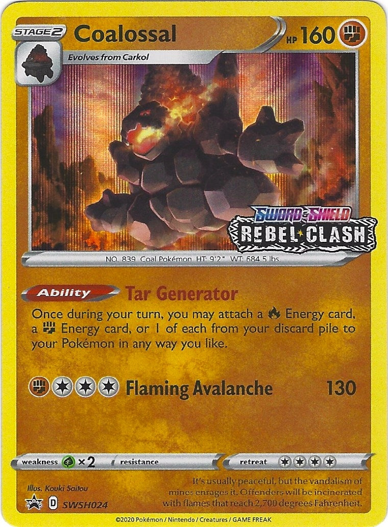 Image for Coalossal - SWSH024 (Prerelease) (SWSH024) - Pokemon