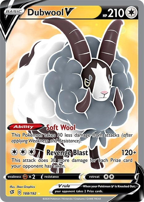 Image for Dubwool V (Full Art) (188/192) - Pokemon