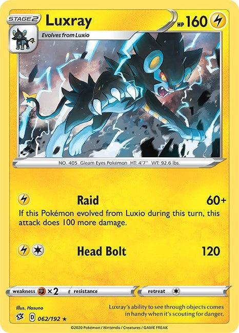 Image for Luxray (062/192) - Pokemon