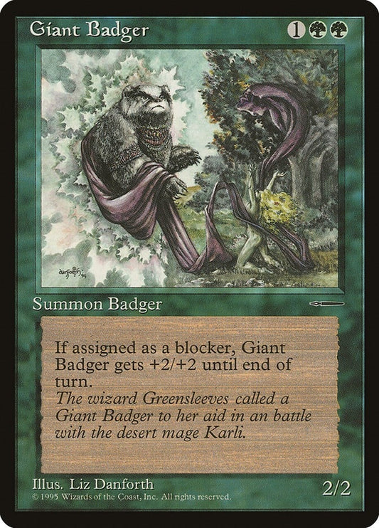 Image for Giant Badger - Magic: The Gathering