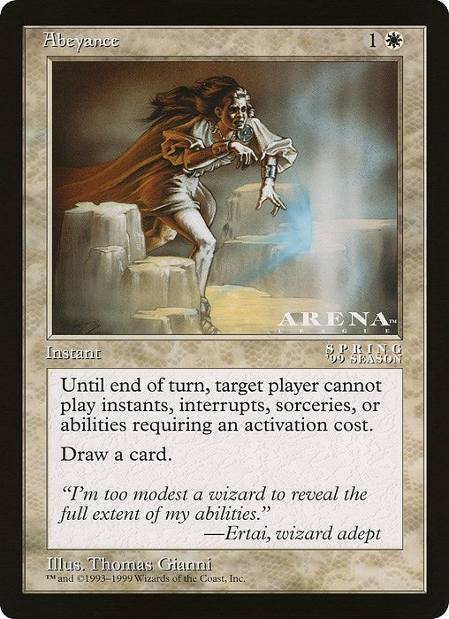 Image for Abeyance (Arena League) - Magic: The Gathering