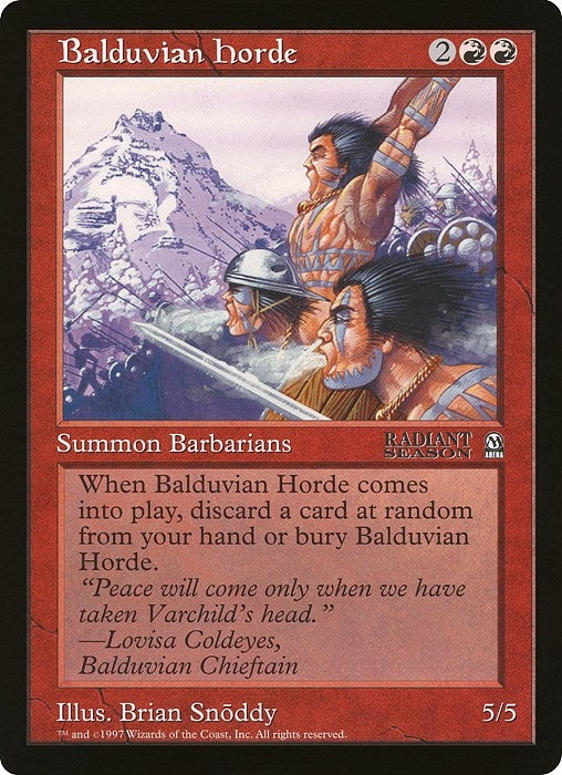 Image for Balduvian Horde (Arena League) - Magic: The Gathering