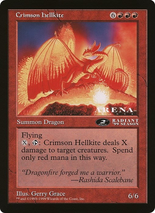 Image for Crimson Hellkite (2nd place) (Arena League) - Magic: The Gathering