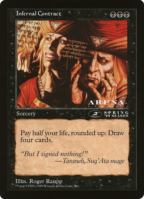 Image for Infernal Contract (2nd Place) (Arena League) - Magic: The Gathering