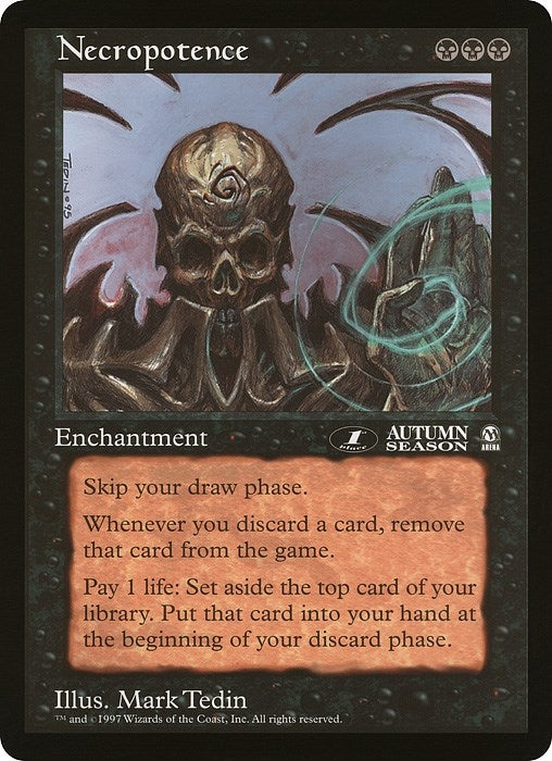 Image for Necropotence (1st Place) (Arena League) - Magic: The Gathering