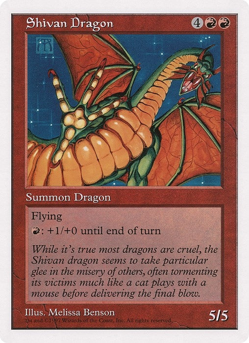 Image for Shivan Dragon (The Duelist Magazine) - Magic: The Gathering