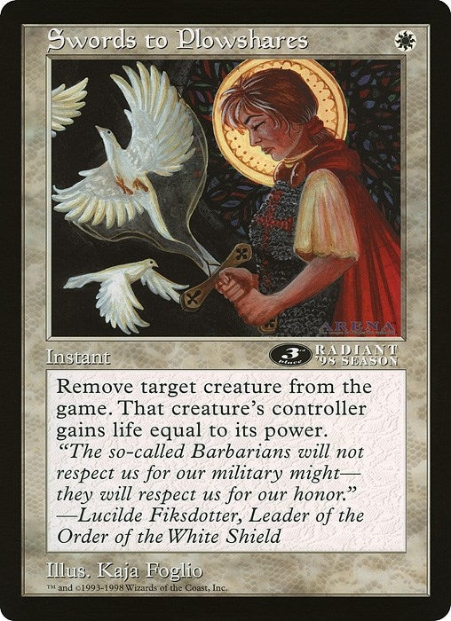 Image for Swords to Plowshares (3rd Place) (Arena League) - Magic: The Gathering