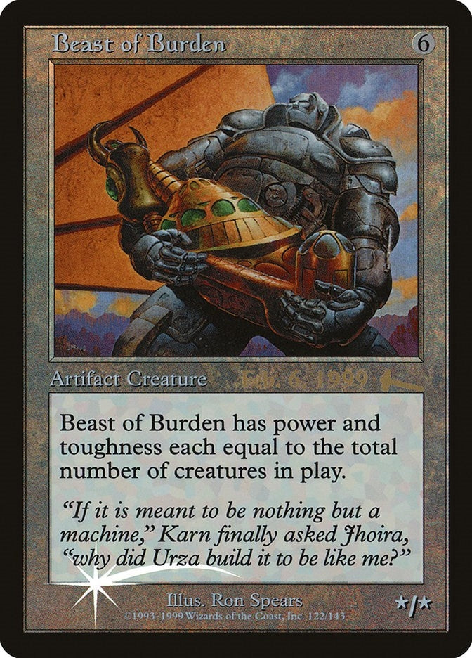 Image for Beast of Burden (5) - Magic: The Gathering
