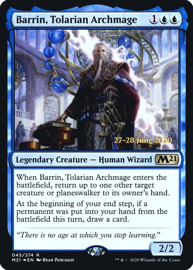 Image for Barrin, Tolarian Archmage (45) - Magic: The Gathering