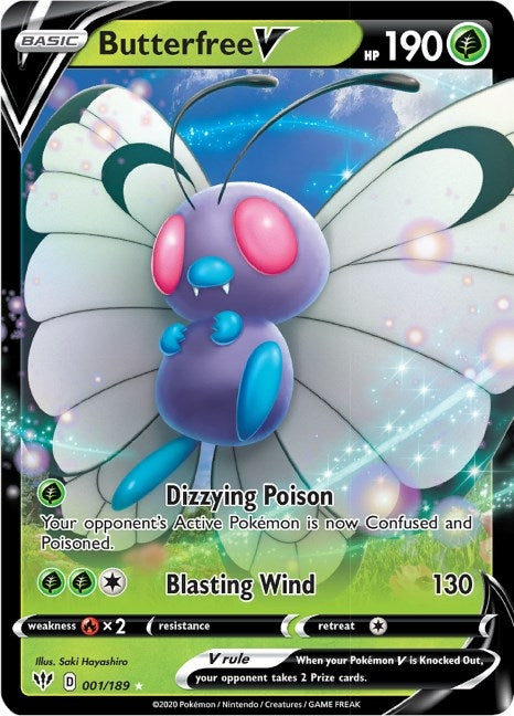 Image for Butterfree V (001/189) - Pokemon