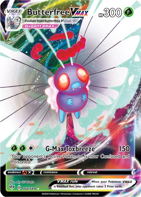 Image for Butterfree VMAX (002/189) - Pokemon
