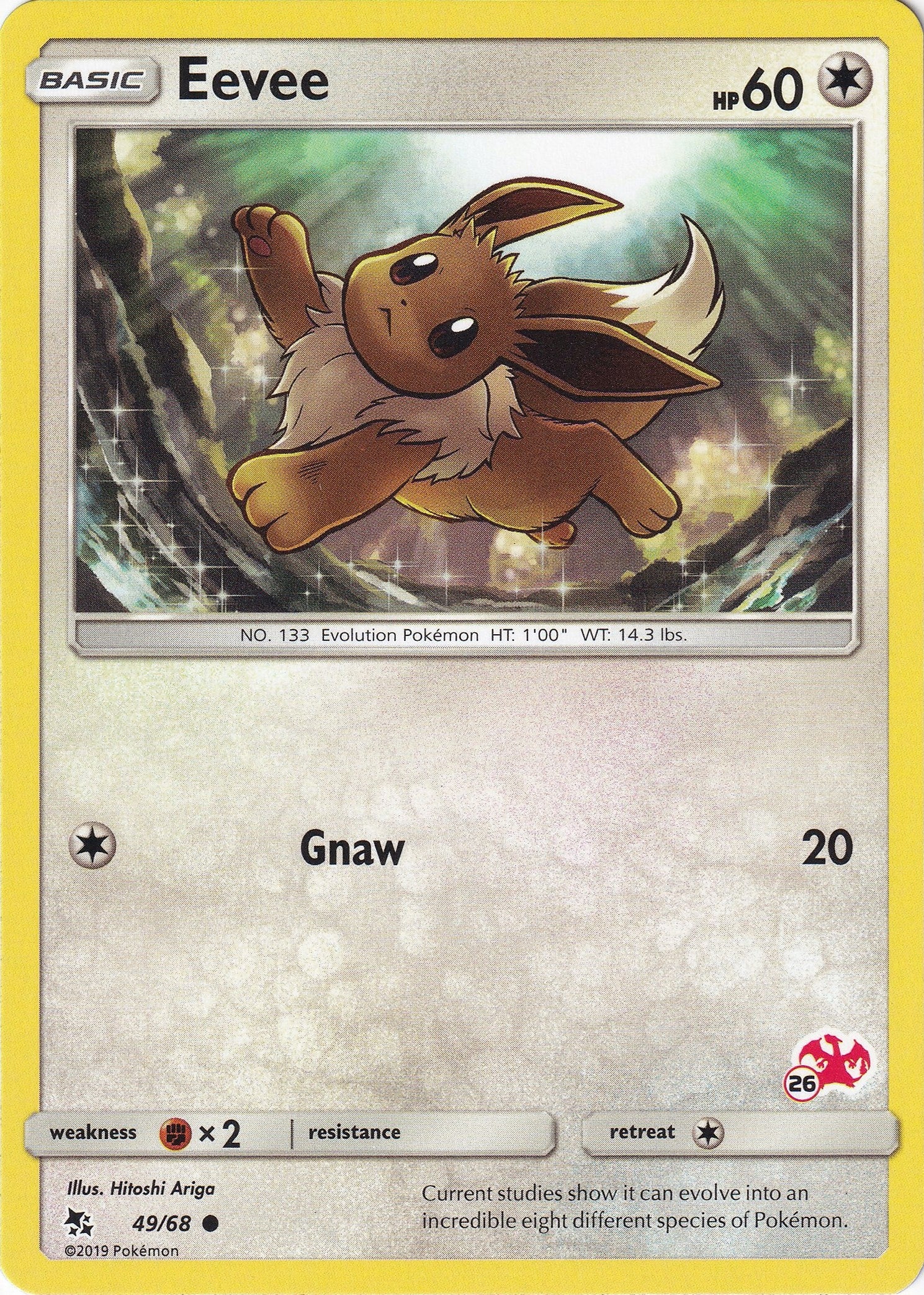 Image for Eevee - 49/68 (#26 Charizard Stamped) (049/068) - Pokemon
