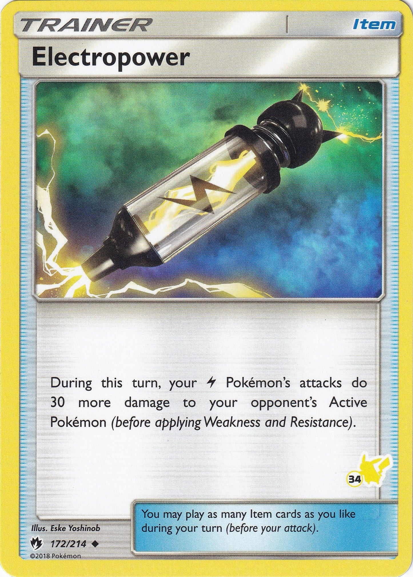Image for Electropower - 172/214 (#34 Pikachu Stamped) (172/214) - Pokemon