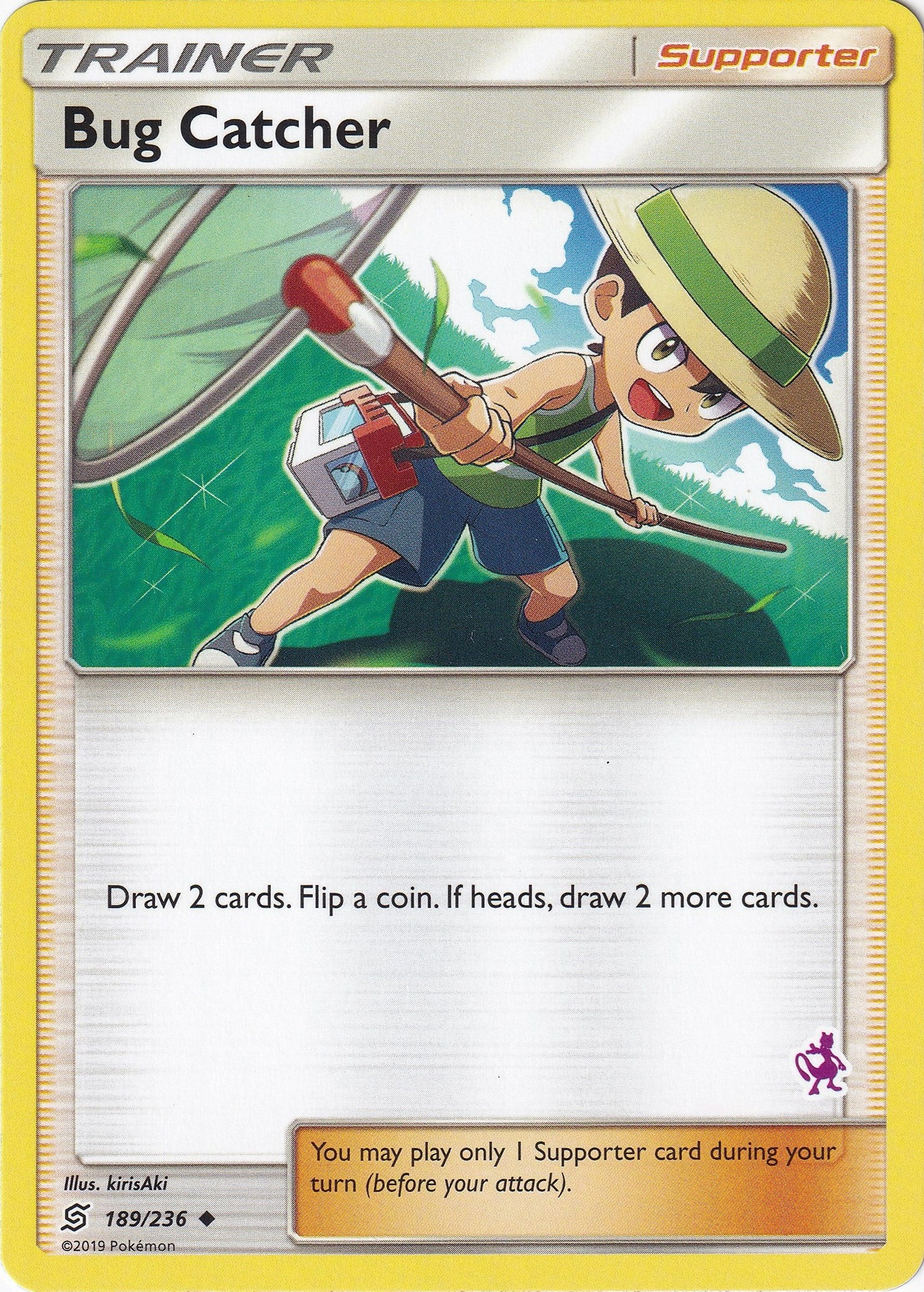 Image for Bug Catcher - 189/236 (Mewtwo Stamped) (189/236) - Pokemon