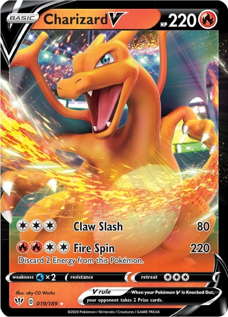 Image for Charizard V (019/189) - Pokemon