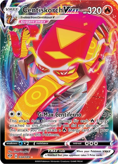 Image for Centiskorch VMAX (034/189) - Pokemon