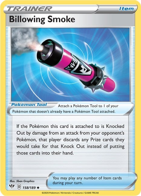 Image for Billowing Smoke (158/189) - Pokemon