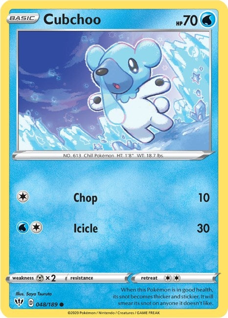 Image for Cubchoo (048/189) - Pokemon