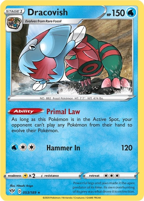 Image for Dracovish (053/189) - Pokemon