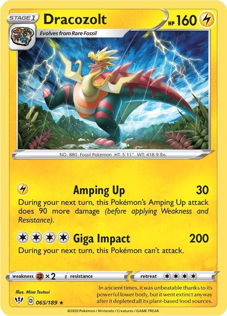 Image for Dracozolt (065/189) - Pokemon