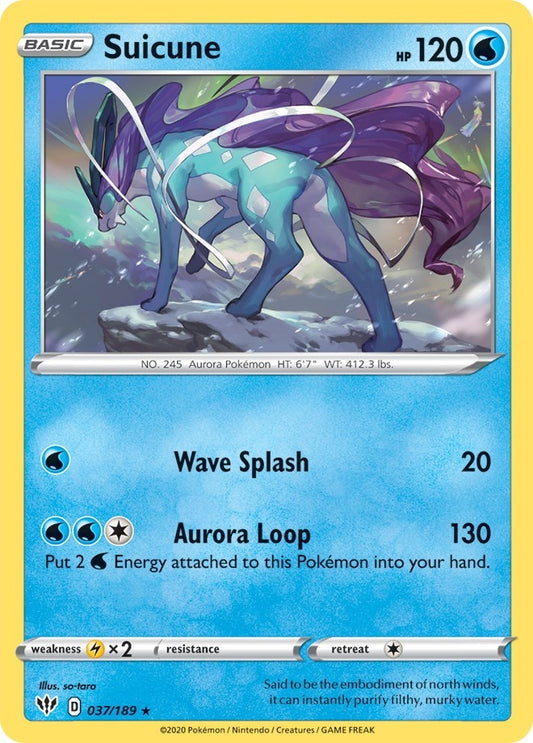 Image for Suicune (037/189) - Pokemon