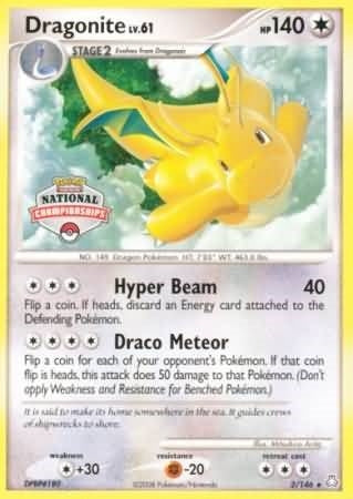 Image for Dragonite - 2/146 (National Championships) (002/146) - Pokemon