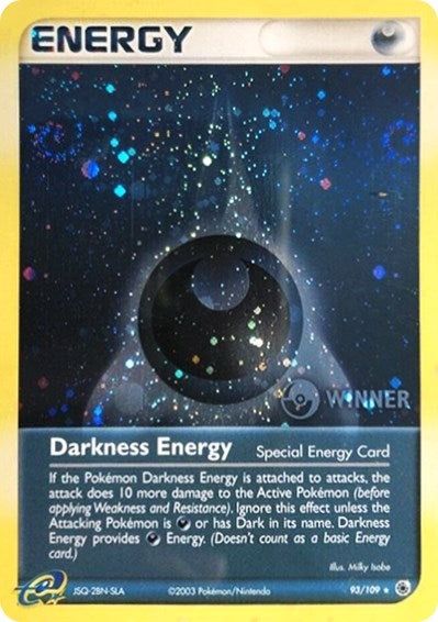 Image for Darkness Energy (Special) - 93/109 (Cosmos Holo) [Winner] (93/109) - Pokemon
