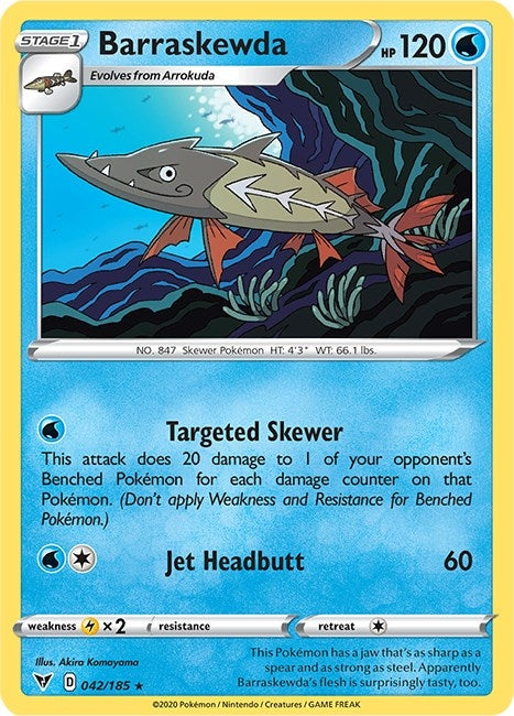 Image for Barraskewda (042/185) - Pokemon