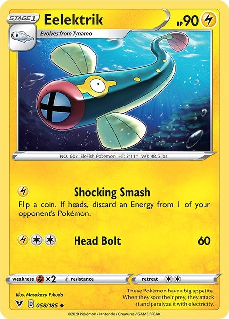 Image for Eelektrik (058/185) - Pokemon