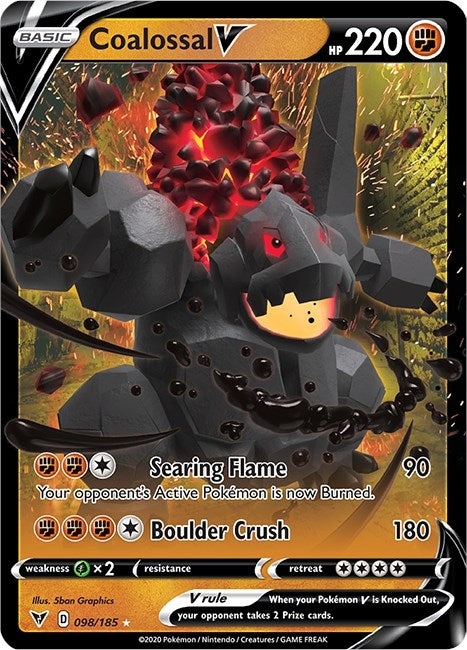Image for Coalossal V (098/185) - Pokemon