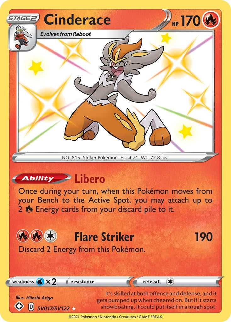 Image for Cinderace (SV017/SV122) - Pokemon
