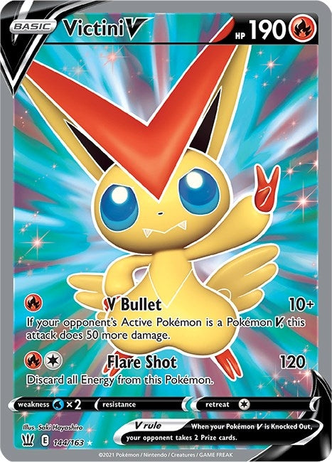 Image for Victini V (Full Art) (144/163) - Pokemon