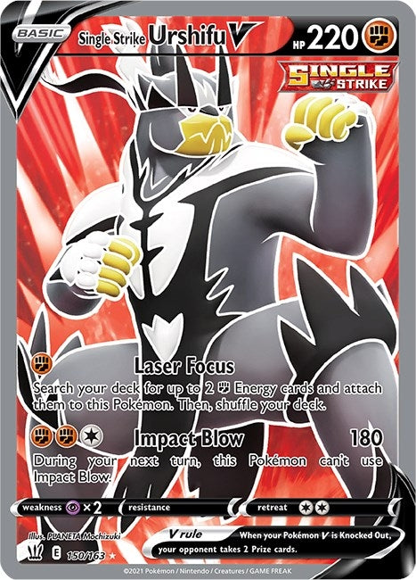 Image for Single Strike Urshifu V (Full Art) (150/163) - Pokemon