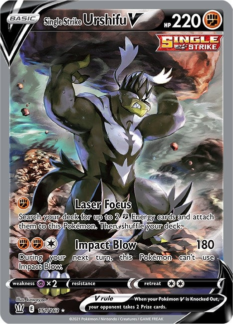 Image for Single Strike Urshifu V (Alternate Full Art) (151/163) - Pokemon
