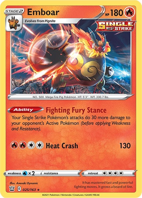 Image for Emboar (025/163) - Pokemon