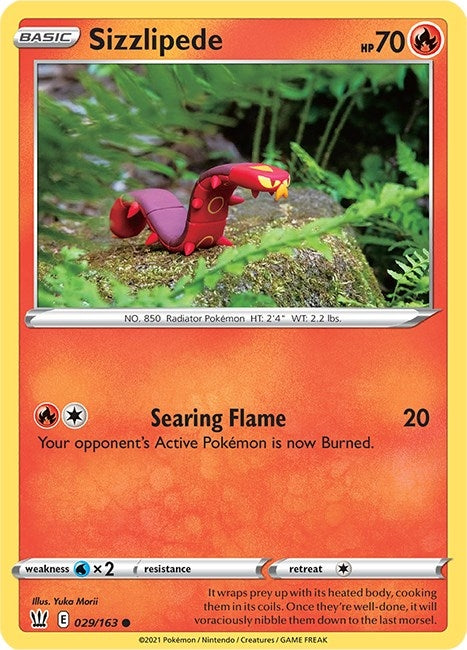 Image for Sizzlipede (029/163) - Pokemon