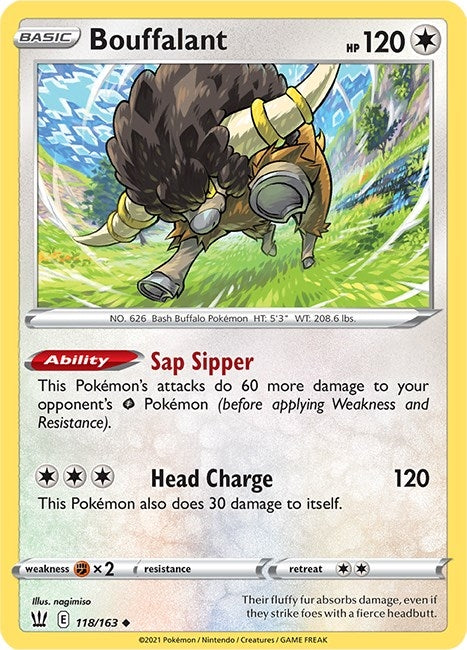 Image for Bouffalant (118/163) - Pokemon
