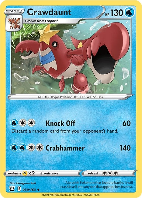 Image for Crawdaunt (039/163) - Pokemon