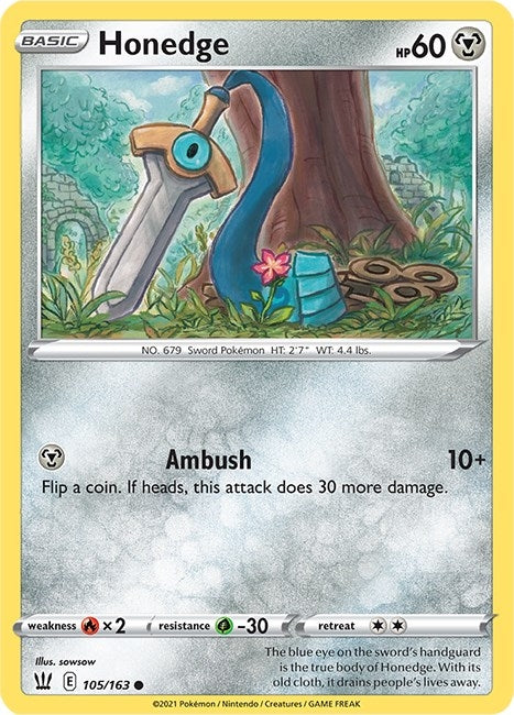 Image for Honedge (105/163) - Pokemon