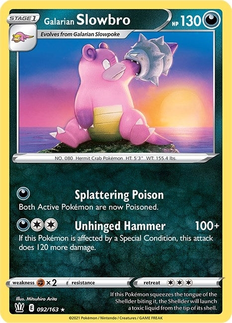 Image for Galarian Slowbro (092/163) - Pokemon